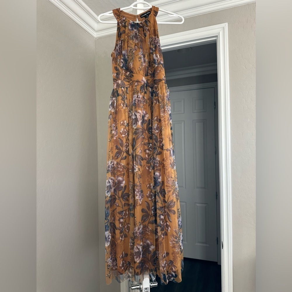 Candalite Petite Long Floral Dress Size Petite Small
